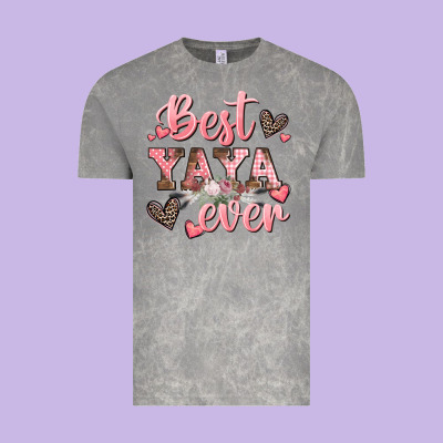 Best Yaya Ever Mother's Day Vintage Tee Designed By Cowgirlartshop