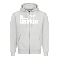 Dove Grey the electrician the godfather parody design hipste Zipper Hoodie - PixelWave