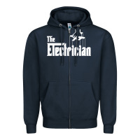 Navy the electrician the godfather parody design hipste Zipper Hoodie - PixelWave