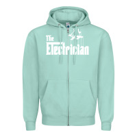 Seafoam the electrician the godfather parody design hipste Zipper Hoodie - PixelWave
