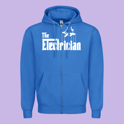 The Electrician The Godfather Parody Design Hipste Zipper Hoodie Designed By Pixelwave