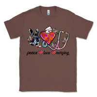 Chestnut peace love nursing Classic Tee - SublimationCraftShop