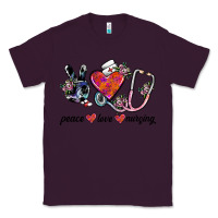 Plum peace love nursing Classic Tee - SublimationCraftShop