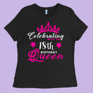 Celebrating With The 18th Birthday Queen Ladies Tee Designed By Bettercallsaul