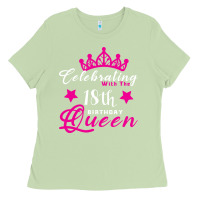 Matcha Celebrating With the 18th Birthday Queen Ladies Tee - Bettercallsaul