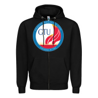 Black graduate, theological, education (GTU) Zipper Hoodie - PixelWave