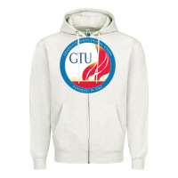 Oatmeal Heather graduate, theological, education (GTU) Zipper Hoodie - PixelWave