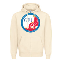Sandshell graduate, theological, education (GTU) Zipper Hoodie - PixelWave