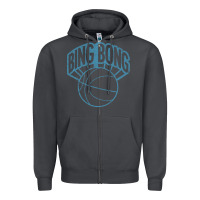 Smoke bing bong vintage distressed Zipper Hoodie - PixelWave