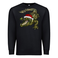 Black Christmas alligator Premium Sweatshirt - BarkalooDesign