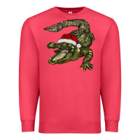 Cardinal Christmas alligator Premium Sweatshirt - BarkalooDesign
