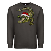 Smoke Christmas alligator Premium Sweatshirt - BarkalooDesign