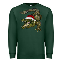 Sports Green Christmas alligator Premium Sweatshirt - BarkalooDesign