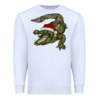 White Christmas alligator Premium Sweatshirt - BarkalooDesign