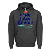 Charcoal Heather #long john silvers Zipper Hoodie - PixelWave