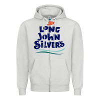 Dove Grey #long john silvers Zipper Hoodie - PixelWave