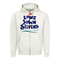 Oatmeal Heather #long john silvers Zipper Hoodie - PixelWave
