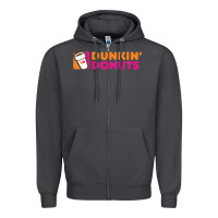 Smoke Dunkin'donuts Zipper Hoodie - PixelWave