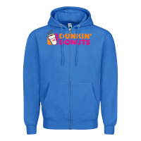 True Royal Dunkin'donuts Zipper Hoodie - PixelWave