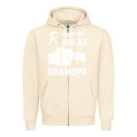 Sandshell Promoted to Great Grandpa Zipper Hoodie - PixelWave