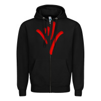 Black asl (american sign language) tshirt  i love you classic Zipper Hoodie - PixelWave