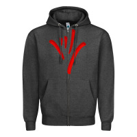 Charcoal Heather asl (american sign language) tshirt  i love you classic Zipper Hoodie - PixelWave