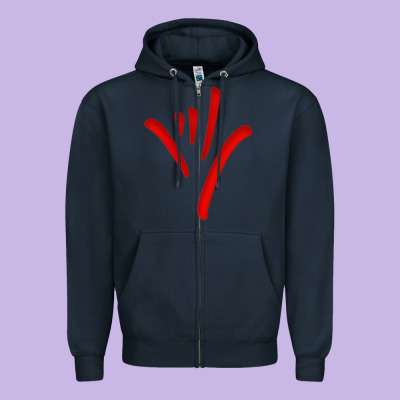 Asl (american Sign Language) Tshirt  I Love You Classic Zipper Hoodie Designed By Pixelwave