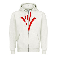 Oatmeal Heather asl (american sign language) tshirt  i love you classic Zipper Hoodie - PixelWave