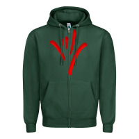 Sports Green asl (american sign language) tshirt  i love you classic Zipper Hoodie - PixelWave