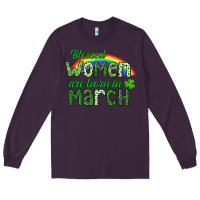 Plum Blessed women are born in March Long Sleeve Tee - CowGirlArtShop