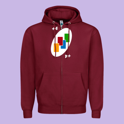Uno Card Game Draw Four Zipper Hoodie Designed By Pixelwave
