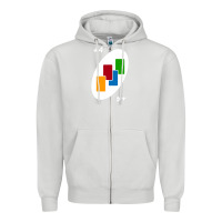 Dove Grey Uno Card Game Draw Four Zipper Hoodie - PixelWave