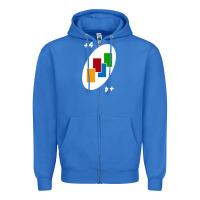 True Royal Uno Card Game Draw Four Zipper Hoodie - PixelWave
