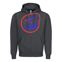Smoke cool whip vintage design   80s aesthetic Zipper Hoodie - PixelWave