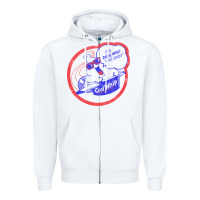 White cool whip vintage design   80s aesthetic Zipper Hoodie - PixelWave