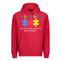 Cardinal Autistic Pride Autism Awareness Premium Hoodie - CowhideDigitalArt