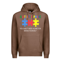 Chestnut Autistic Pride Autism Awareness Premium Hoodie - CowhideDigitalArt
