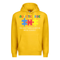 Lemon Autistic Pride Autism Awareness Premium Hoodie - CowhideDigitalArt