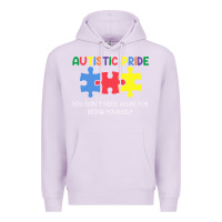 Lilac Autistic Pride Autism Awareness Premium Hoodie - CowhideDigitalArt