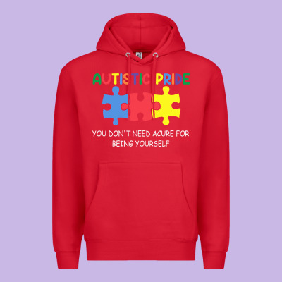 Autistic Pride Autism Awareness Premium Hoodie Designed By Cowhidedigitalart