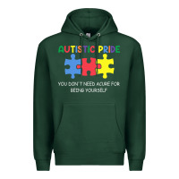 Sports Green Autistic Pride Autism Awareness Premium Hoodie - CowhideDigitalArt