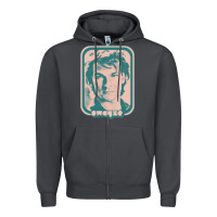 Smoke patrick swayze retro 80s fan aesthetic design Zipper Hoodie - PixelWave