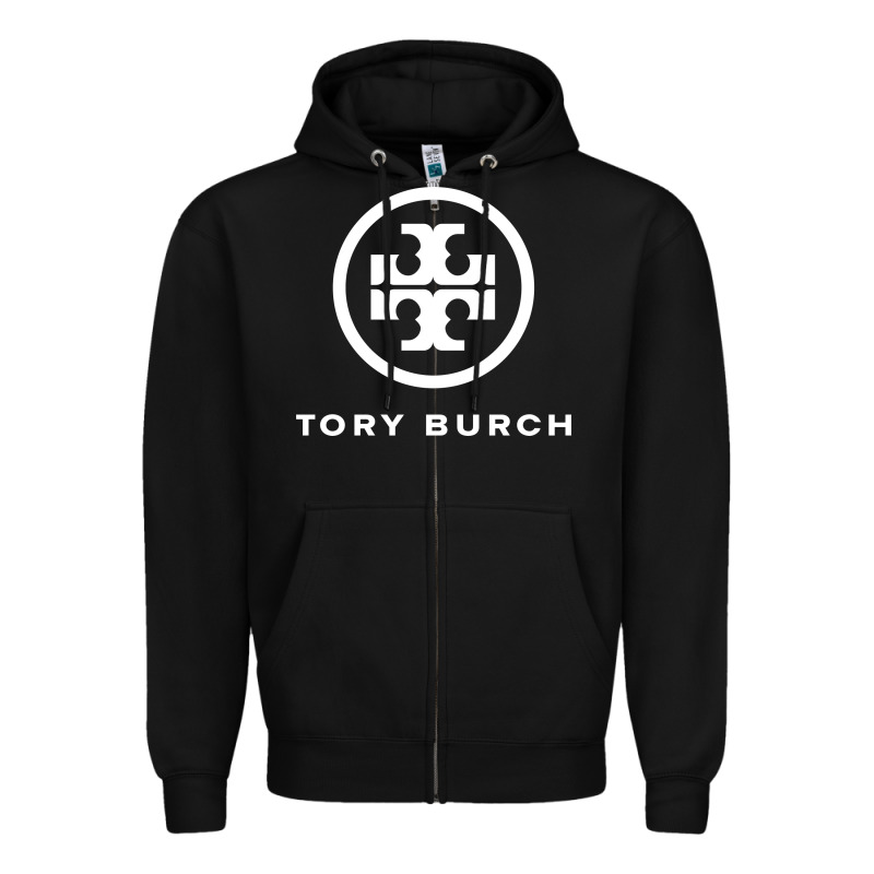 White Burch Tory Zipper Hoodie by PixelWave | Teevron