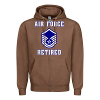 Chestnut military master sergeant air force retired t shirt Zipper Hoodie - PixelWave