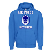 True Royal military master sergeant air force retired t shirt Zipper Hoodie - PixelWave