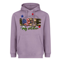 Lavender Love My Soldier Heavyweight Hoodie - BarkalooDesign