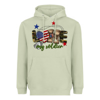 Matcha Love My Soldier Heavyweight Hoodie - BarkalooDesign
