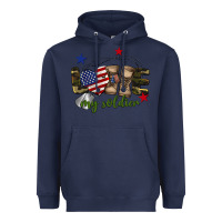 Navy Love My Soldier Heavyweight Hoodie - BarkalooDesign