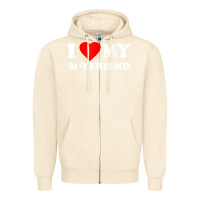 Sandshell I Love My Boyfriend T-Shirt Zipper Hoodie - PixelWave
