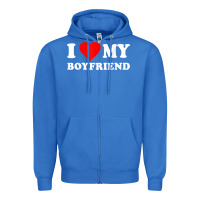 True Royal I Love My Boyfriend T-Shirt Zipper Hoodie - PixelWave